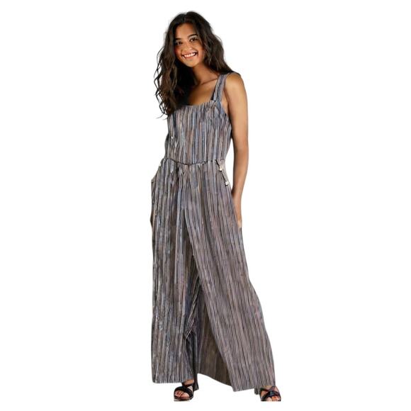 Xhilaration Striped Wide-Leg Jumpsuit Small - Cute & Comfy! - Picture 1 of 16
